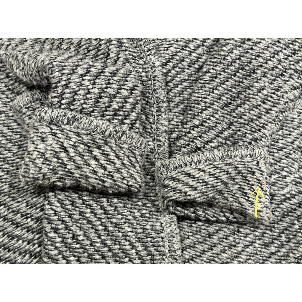 Eileen Fisher Organic Wool Alpaca Shawl Cardigan Gray XL Longline Sweater - Picture 10 of 10